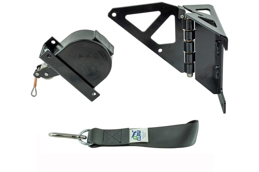 EZ Claw Hinged Flange Mount Bracket 4-in-1 Wrapped Line Saver Kit