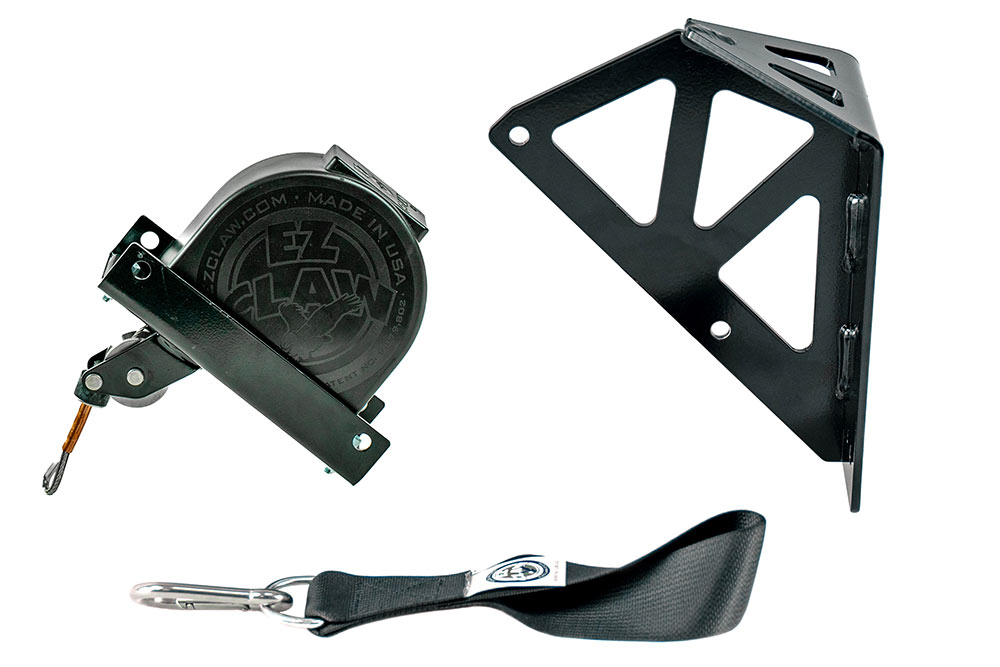 EZ Claw Versa Mount Short 3-in-1 Wrapped Line Saver Kit