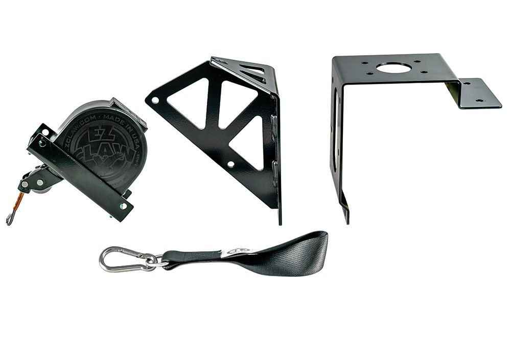 EZ Claw Versa Mount Short 3-in-1 Wrapped Line Saver Kit with Freightliner M2 Adapter